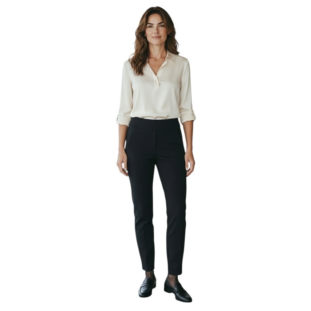 Layfayette 148 Acclaimed Stretch Fabric Women's size 6 Career Corpcore Blk Pants